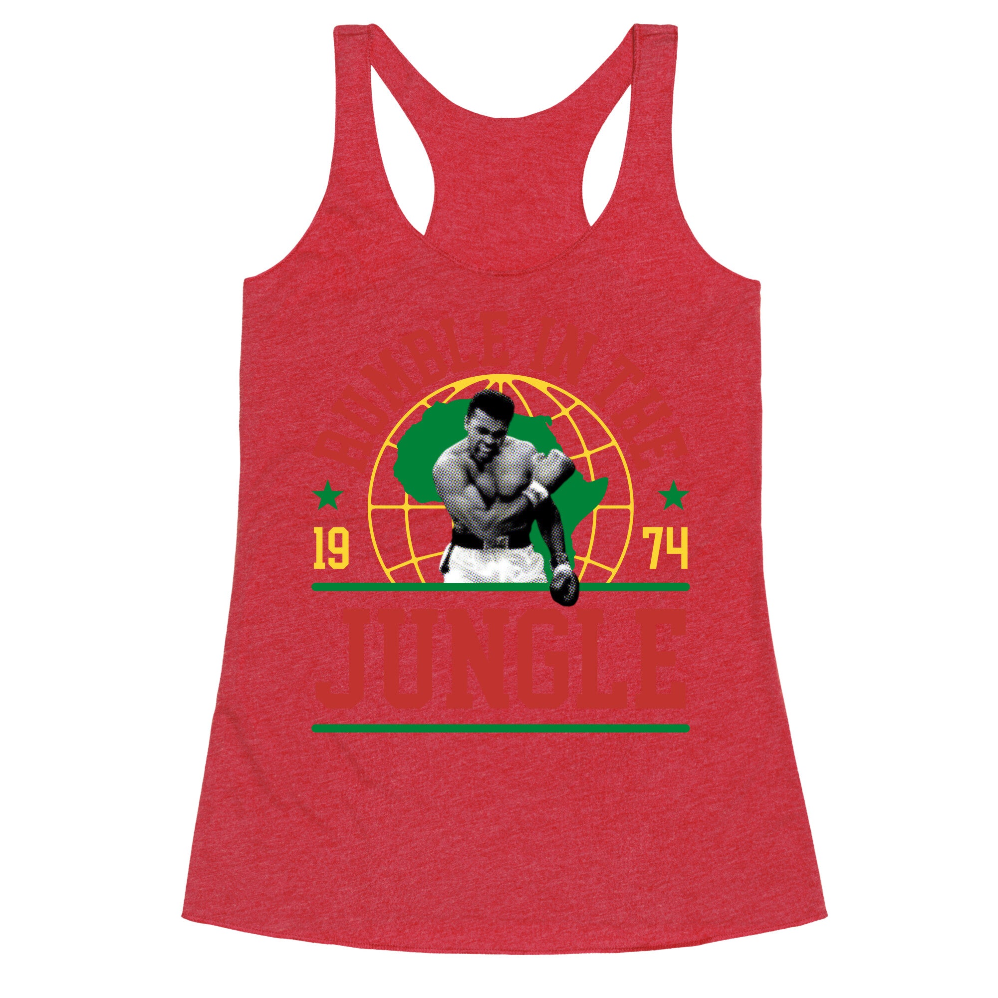 Rumble in the Jungle Racerback Tank